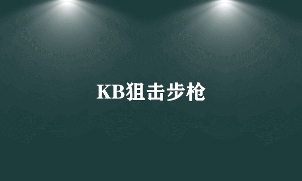 KB狙击步枪