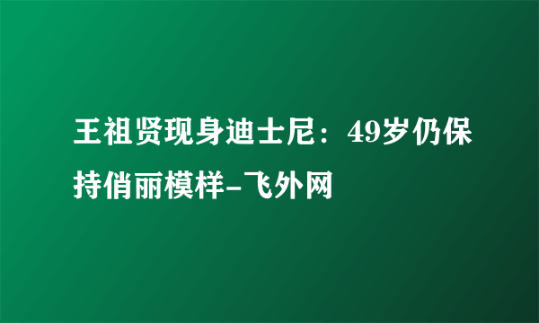 王祖贤现身迪士尼：49岁仍保持俏丽模样-飞外网