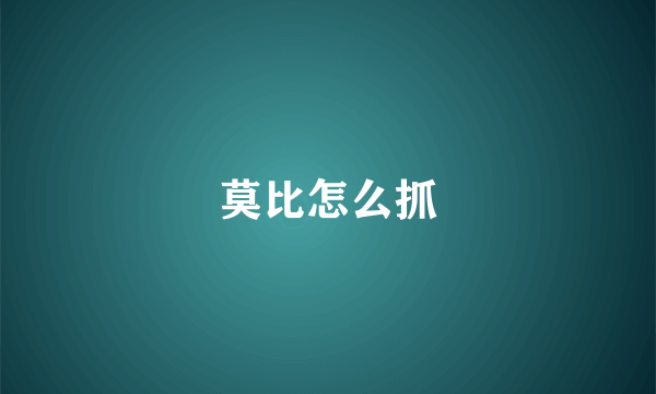 莫比怎么抓
