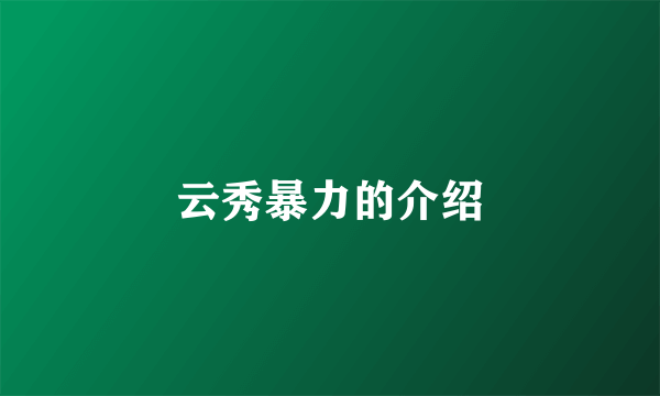 云秀暴力的介绍