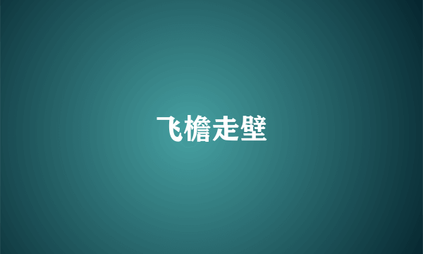 飞檐走壁