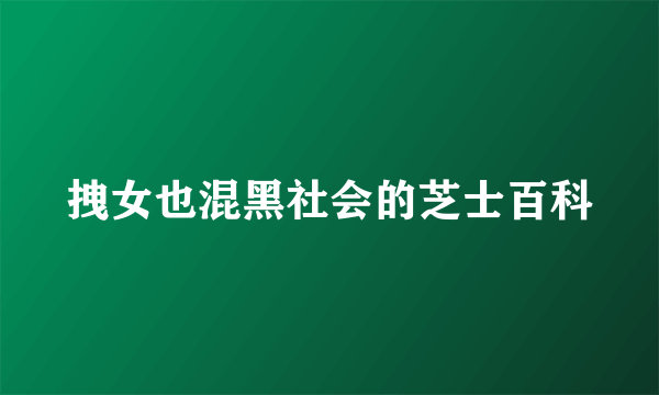 拽女也混黑社会的芝士百科