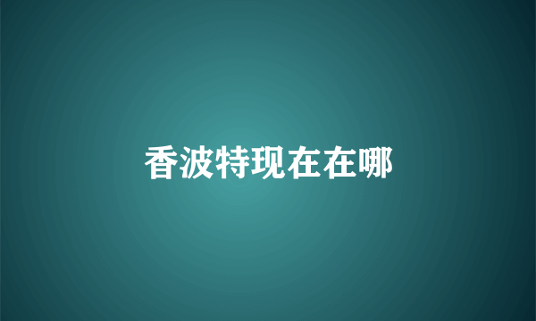 香波特现在在哪