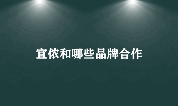 宜侬和哪些品牌合作