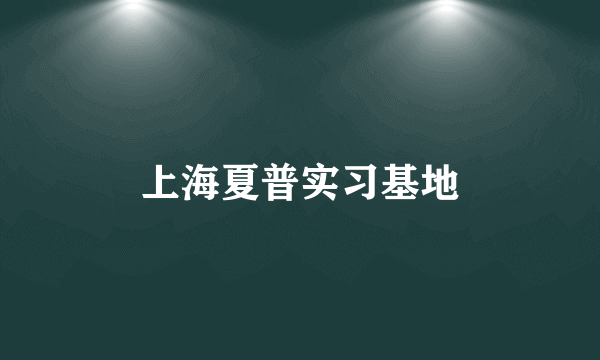 上海夏普实习基地