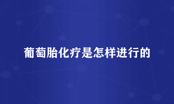 葡萄胎化疗是怎样进行的