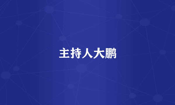 主持人大鹏