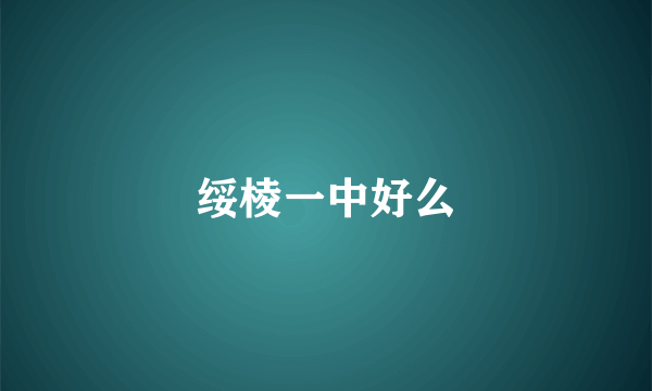 绥棱一中好么