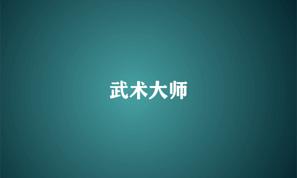 武术大师