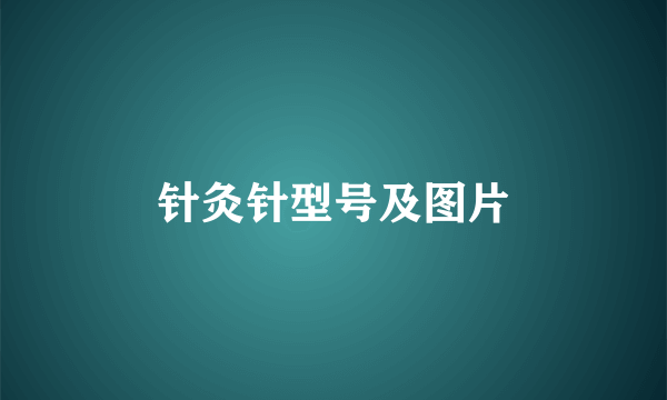 针灸针型号及图片