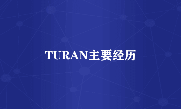 TURAN主要经历