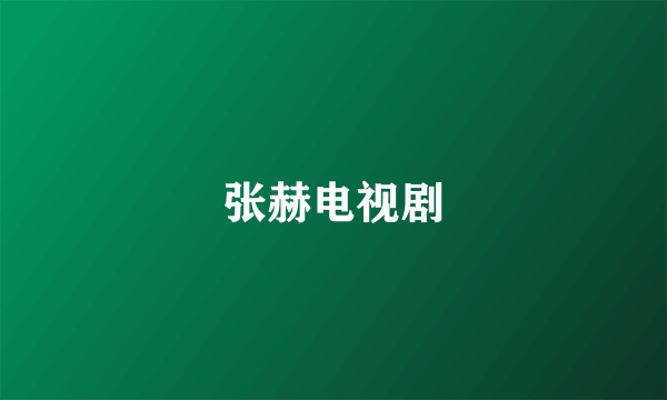 张赫电视剧