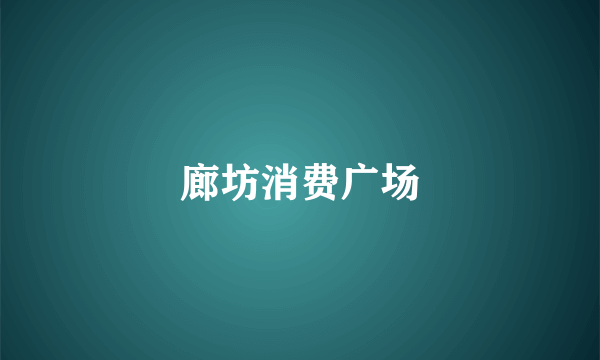 廊坊消费广场