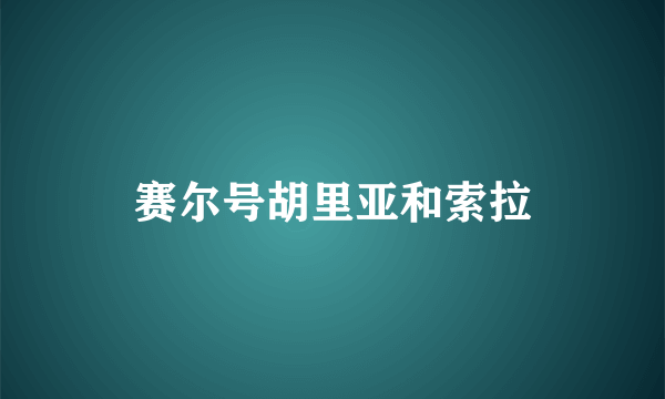 赛尔号胡里亚和索拉