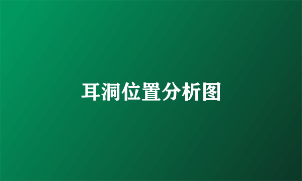 耳洞位置分析图