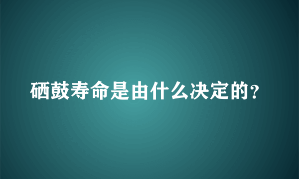 硒鼓寿命是由什么决定的？