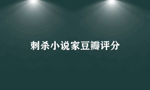 刺杀小说家豆瓣评分