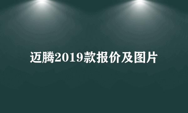 迈腾2019款报价及图片