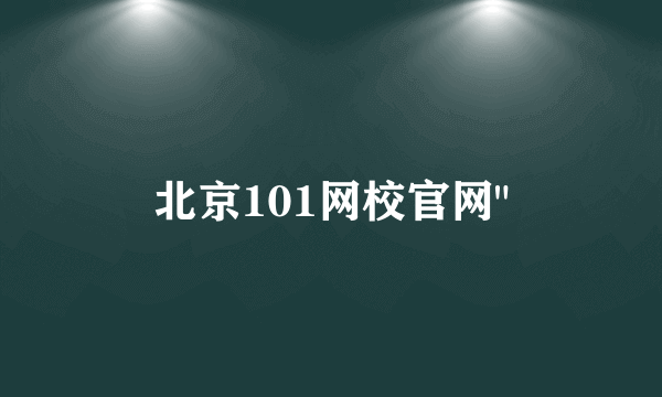 北京101网校官网