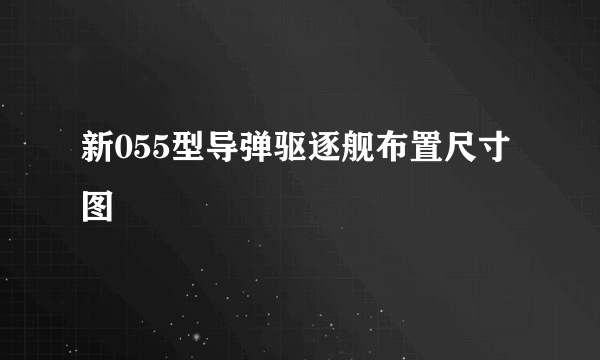 新055型导弹驱逐舰布置尺寸图