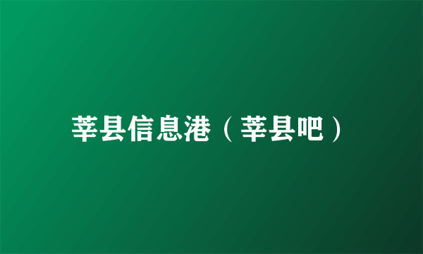 莘县信息港（莘县吧）