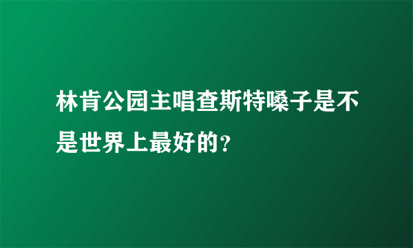 林肯公园主唱查斯特嗓子是不是世界上最好的？