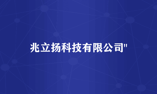 兆立扬科技有限公司
