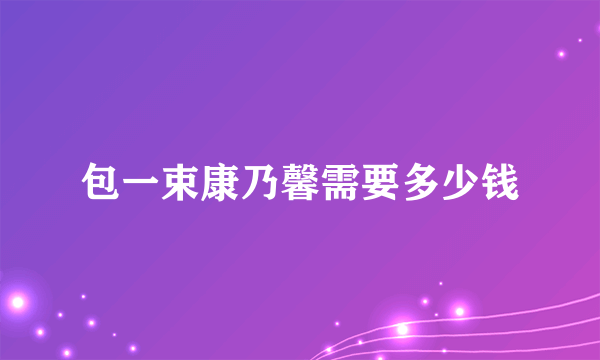 包一束康乃馨需要多少钱