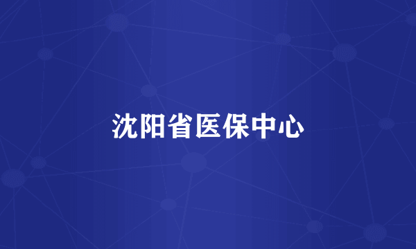 沈阳省医保中心