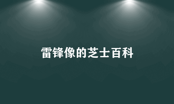 雷锋像的芝士百科