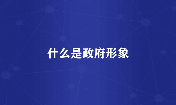 什么是政府形象