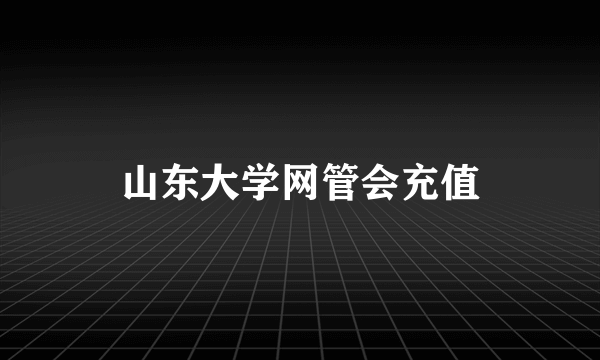 山东大学网管会充值