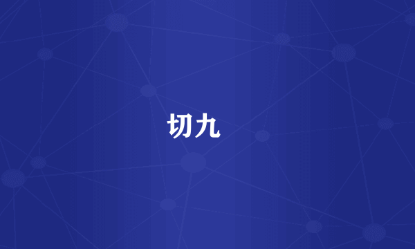 切九圖