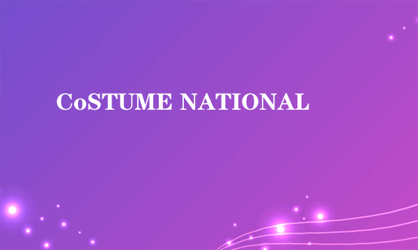 CoSTUME NATIONAL