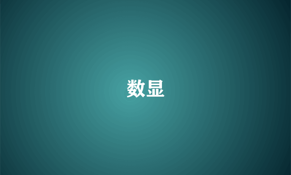 数显
