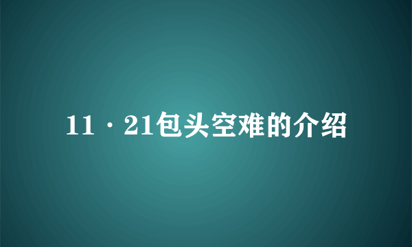 11·21包头空难的介绍