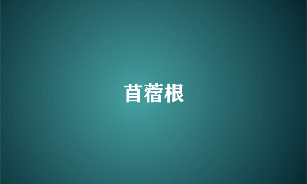 苜蓿根