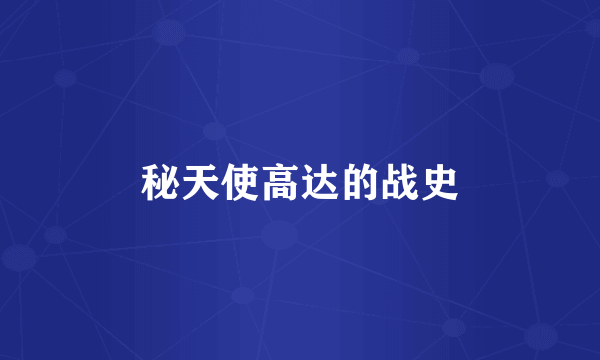 秘天使高达的战史