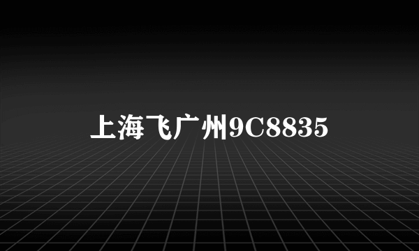 上海飞广州9C8835