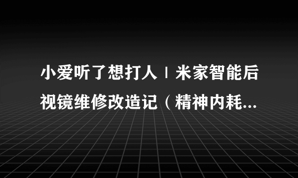 小爱听了想打人｜米家智能后视镜维修改造记（精神内耗了一个月）