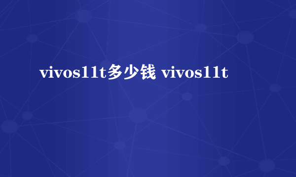 vivos11t多少钱 vivos11t