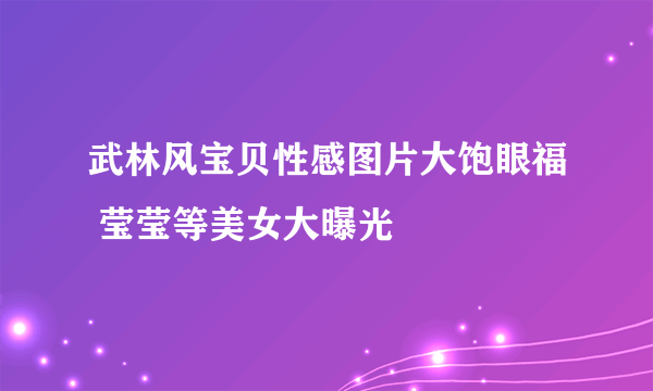 武林风宝贝性感图片大饱眼福 莹莹等美女大曝光