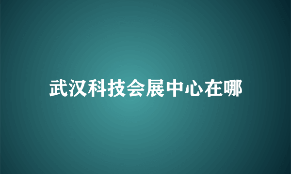 武汉科技会展中心在哪