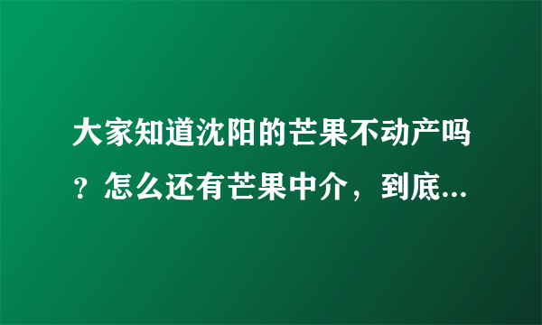 大家知道沈阳的芒果不动产吗？怎么还有芒果中介，到底哪个是山寨？哪个好啊？这家房产中介如何？