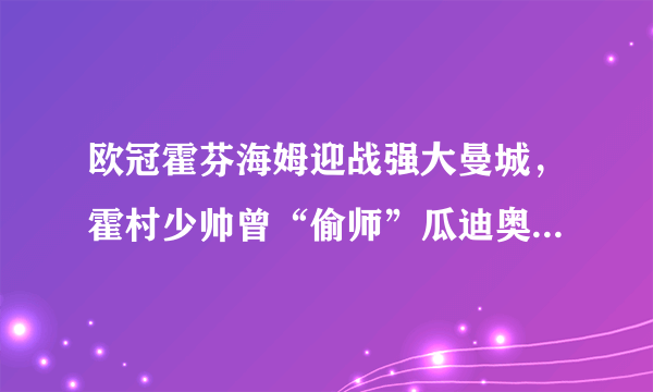 欧冠霍芬海姆迎战强大曼城，霍村少帅曾“偷师”瓜迪奥拉，他是什么来头？
