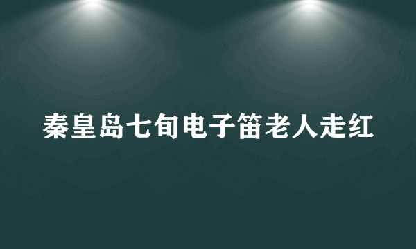 秦皇岛七旬电子笛老人走红