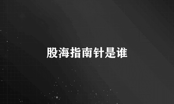 股海指南针是谁