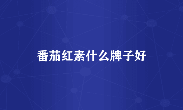 番茄红素什么牌子好