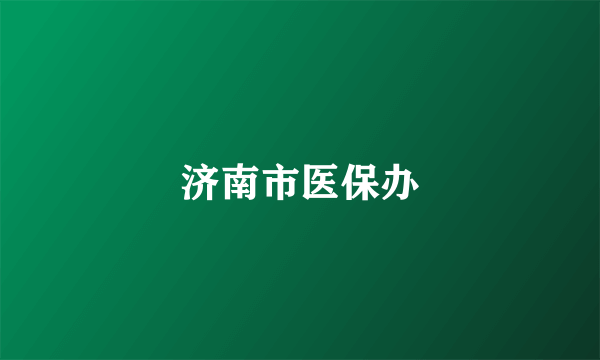济南市医保办