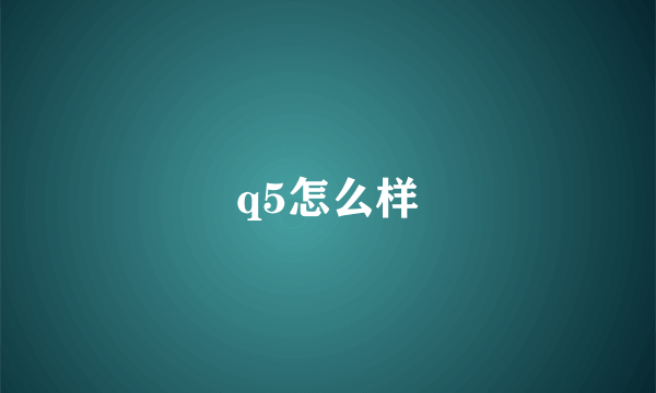 q5怎么样